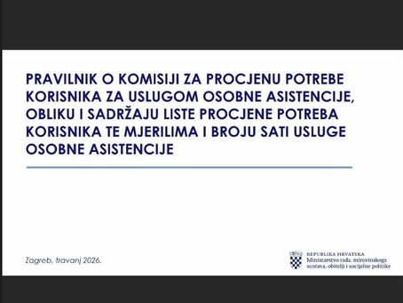 Radionica on line-Novi pravilnik za uslugu Osobne asistencije