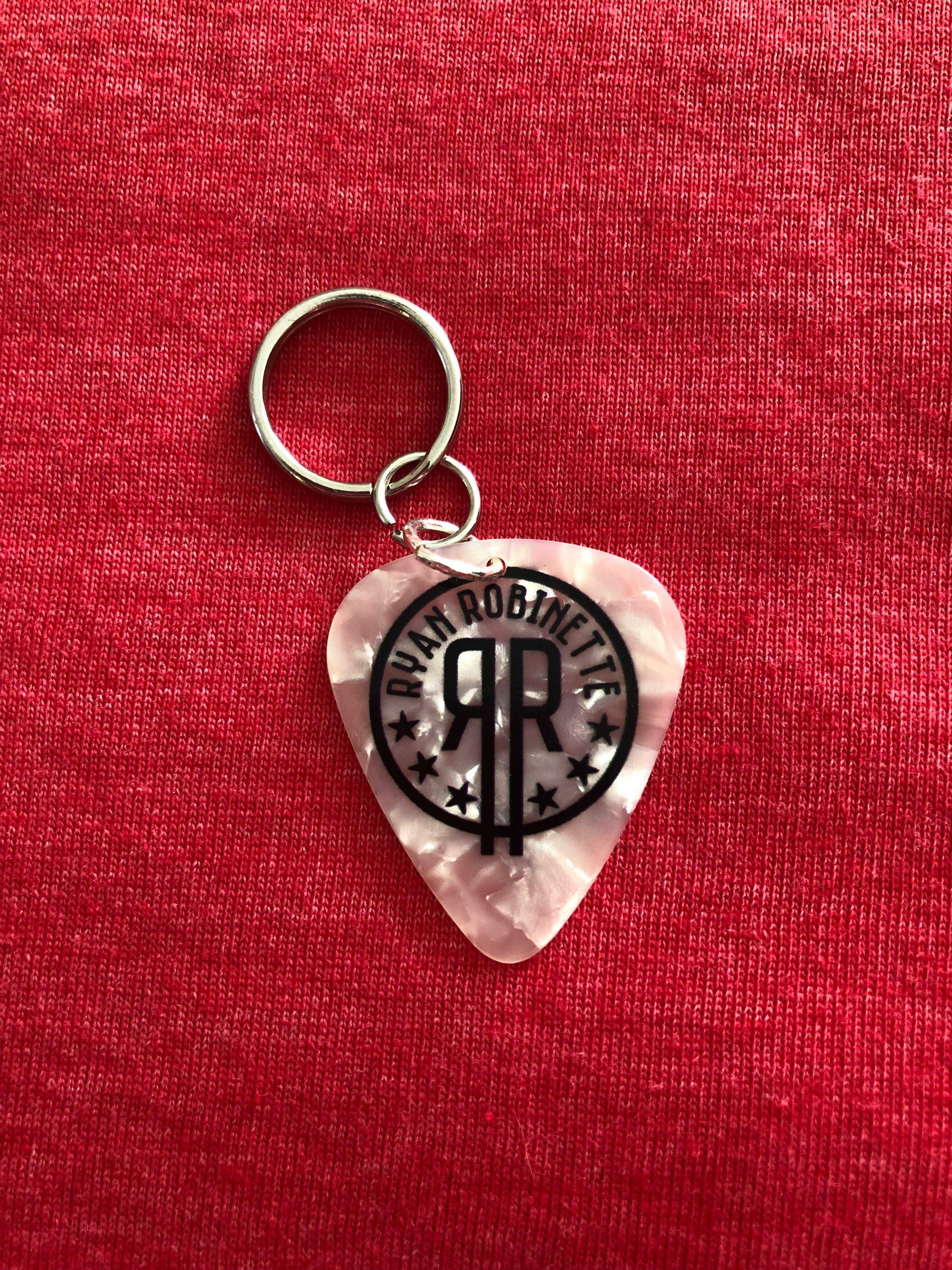 RR Guitar Pick Keychain