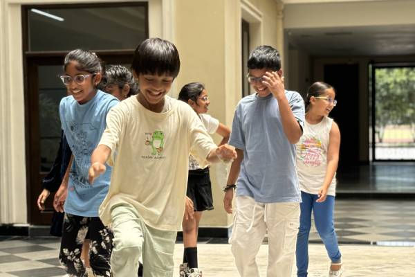 Students developing learning skills and 21st century skills through collaborative and practical learning activities