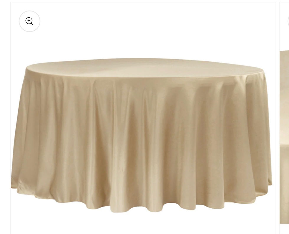 Thumbnail: Rich Satin Round Table Cloth