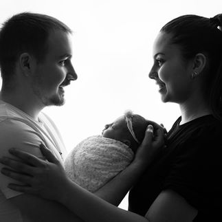 Newborn Photography, Newborn Baby With Family