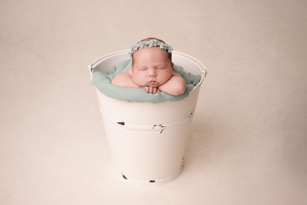 A photograph of a baby taken by a newborn photographer in Coventry