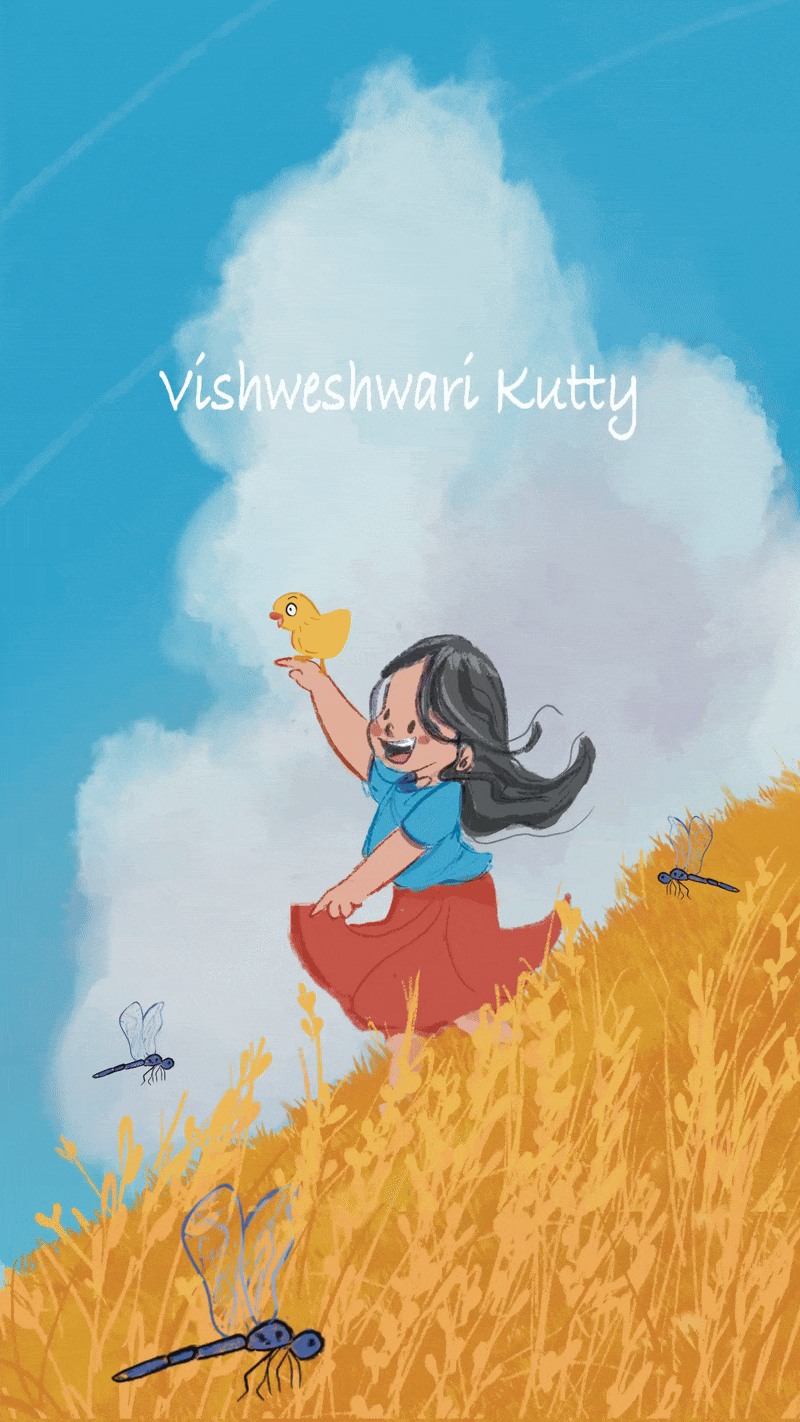 Childhood | Digital Illustration by Vishweshwari Kutty