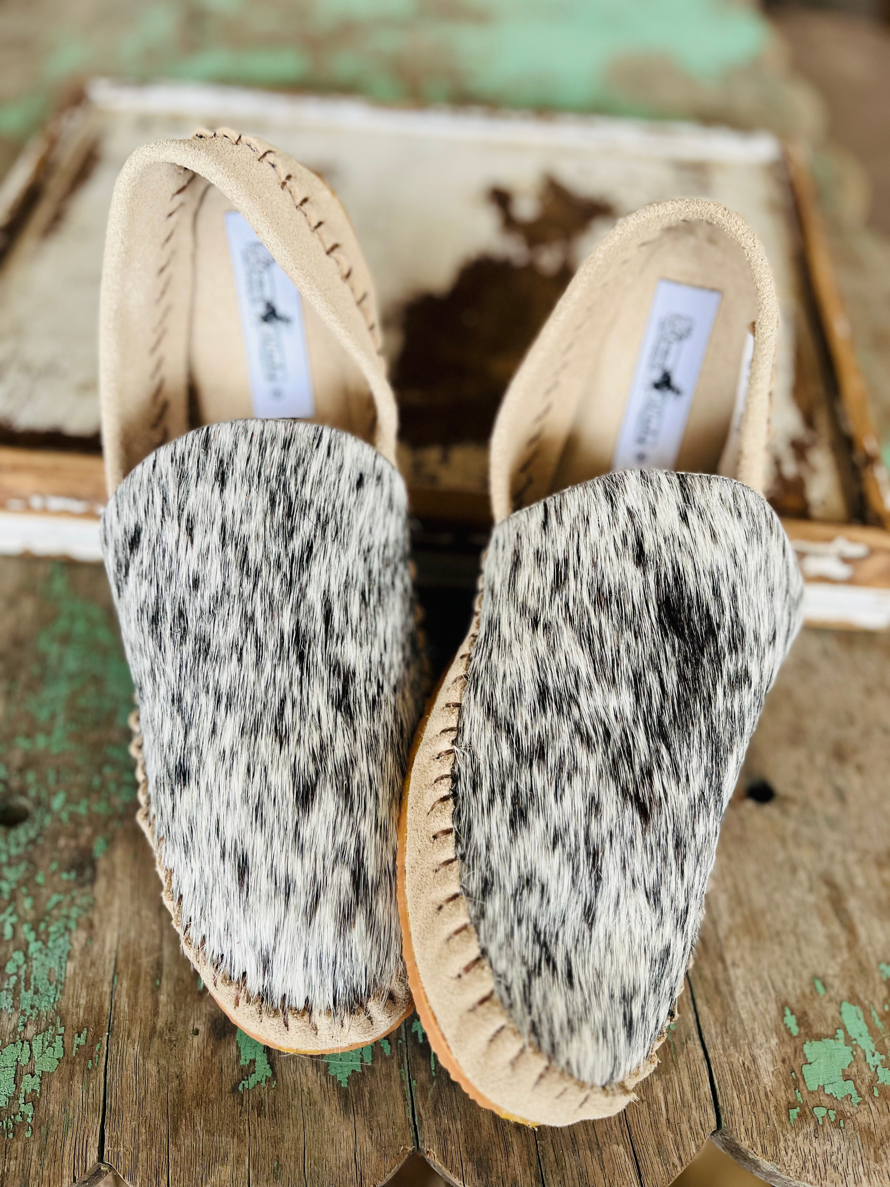 Cowhide Mules (Size 10) 