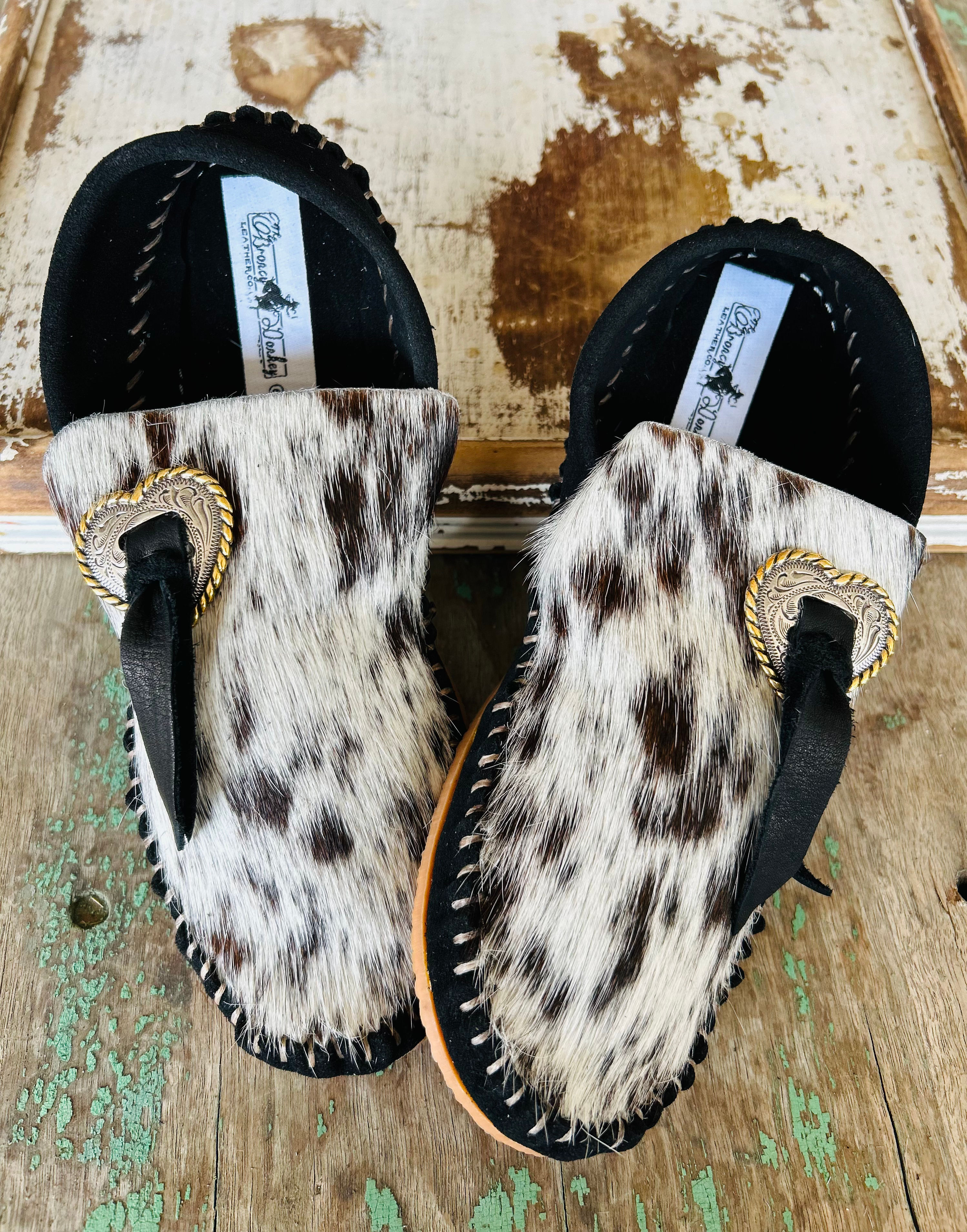 Cowhide Hearts (Size 9)