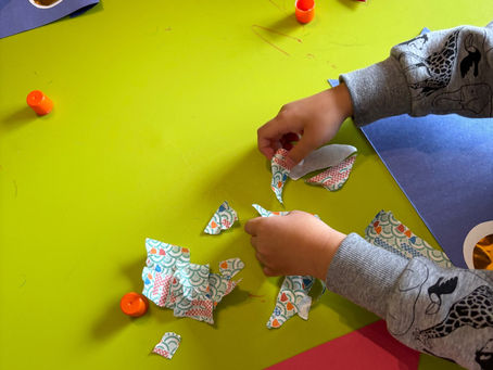 鯉のぼり　制作