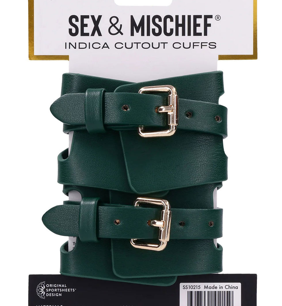 Indica Cutout Cuffs - Green