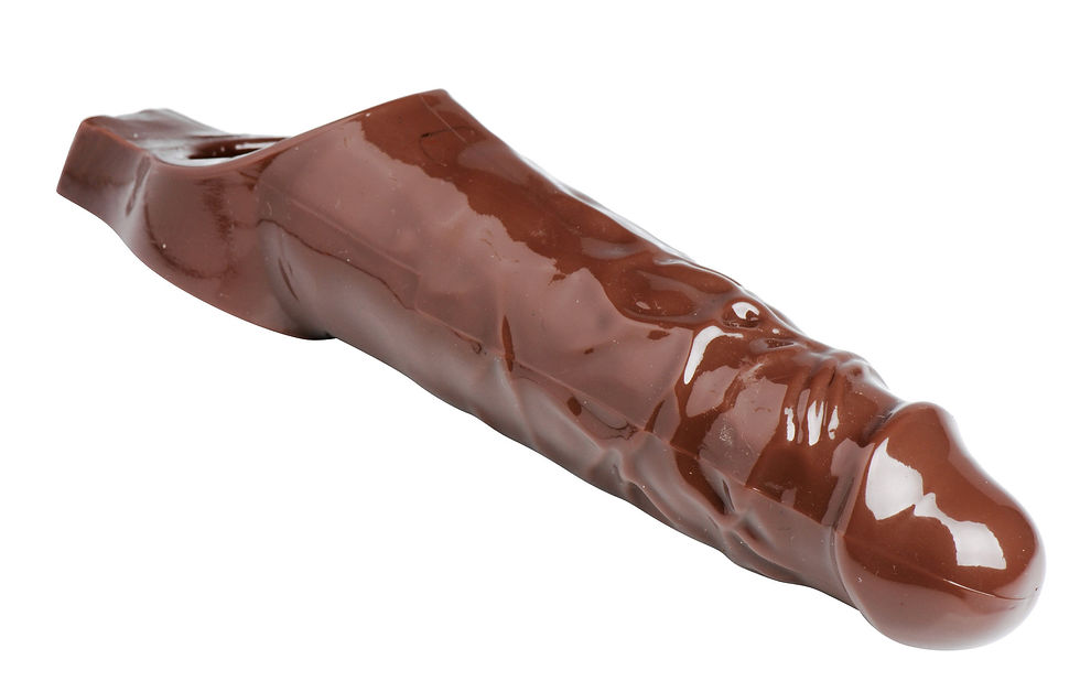 Thumbnail: Really Ample Penis Enhancer Sheath - Brown