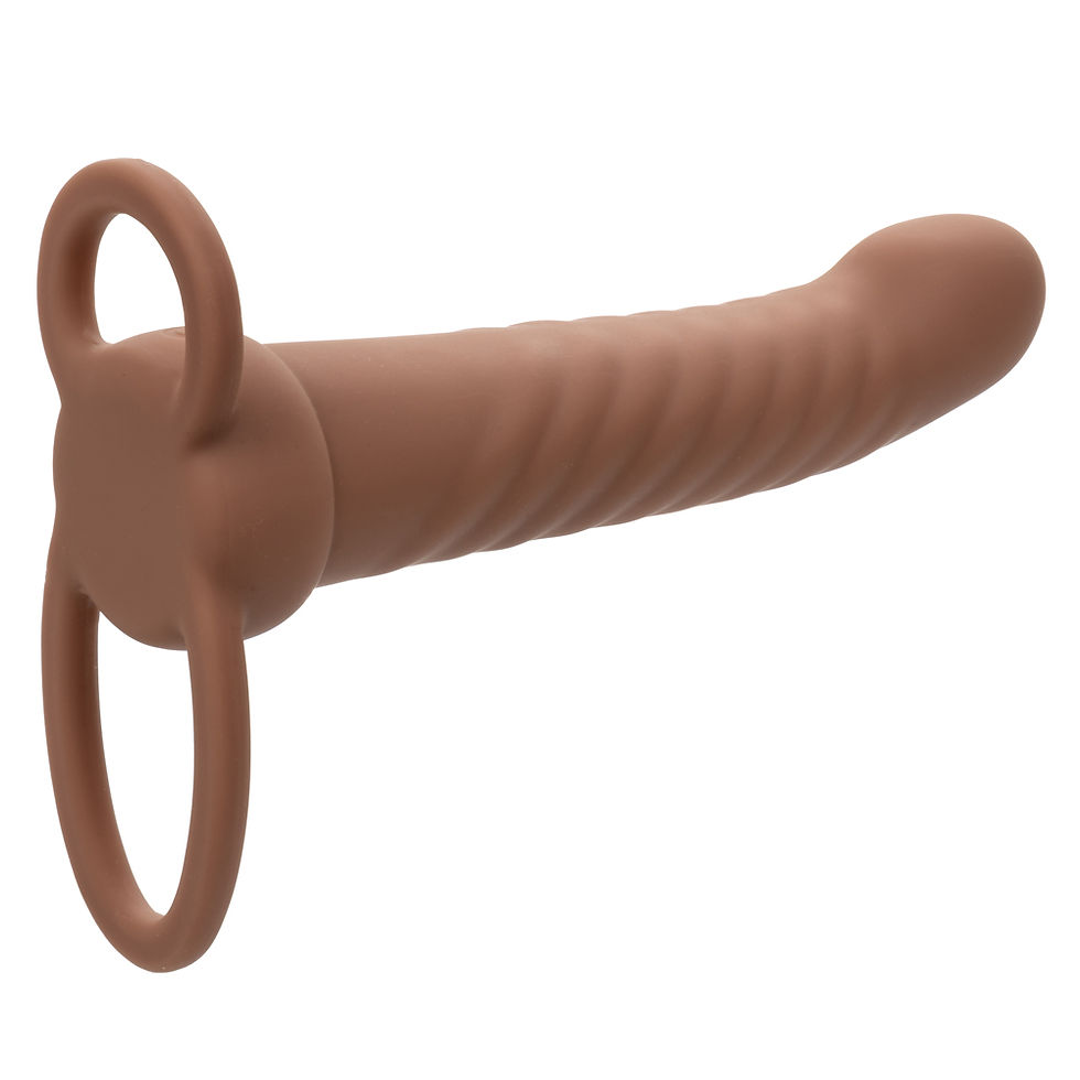 Thumbnail: Performance Maxx Rechargeable Ribbed Dual Penetrator - Brown