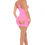 Thumbnail: Heart Rate Bodystocking Dress - Pink - Os