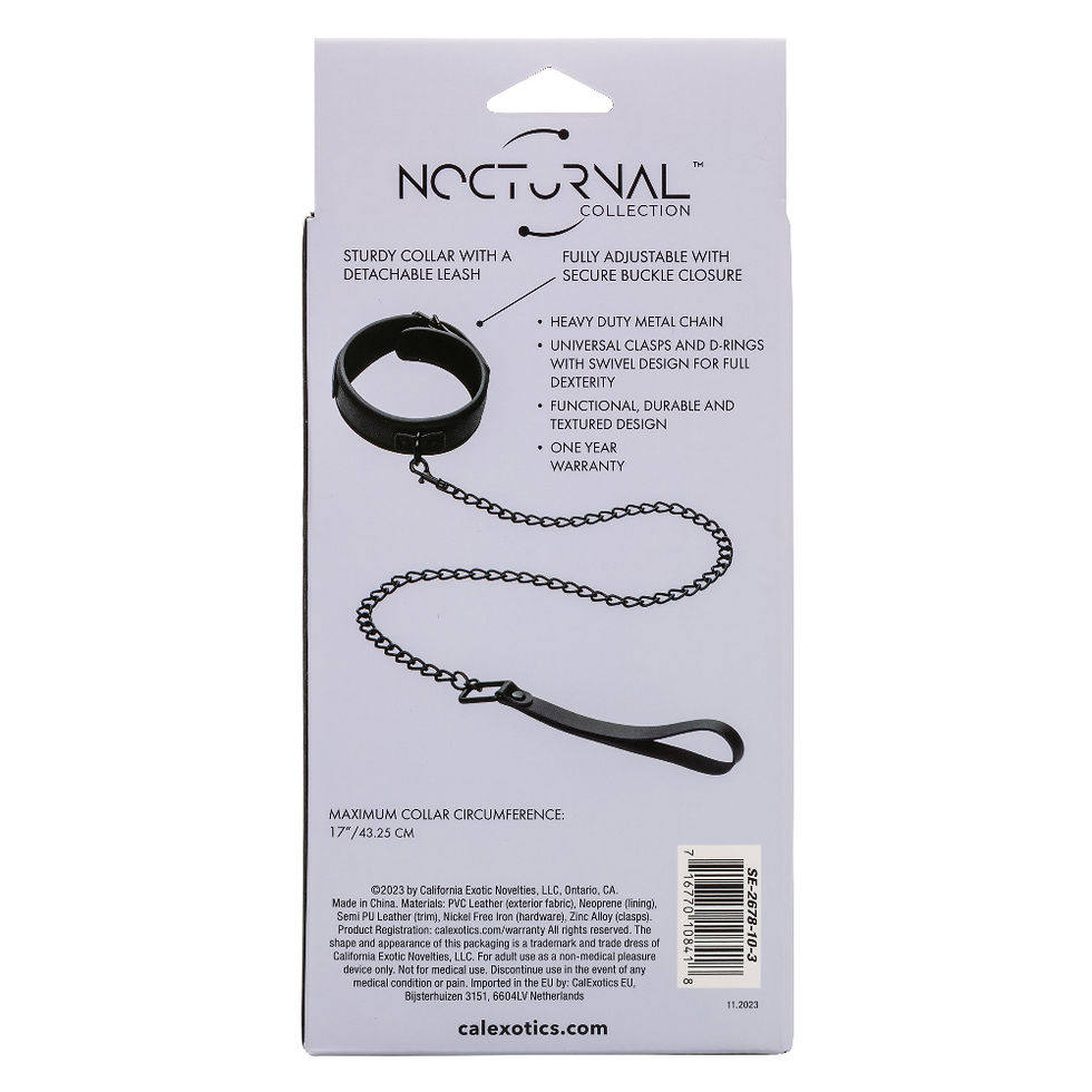 Thumbnail: Nocturnal Collection Collar and Leash - Black