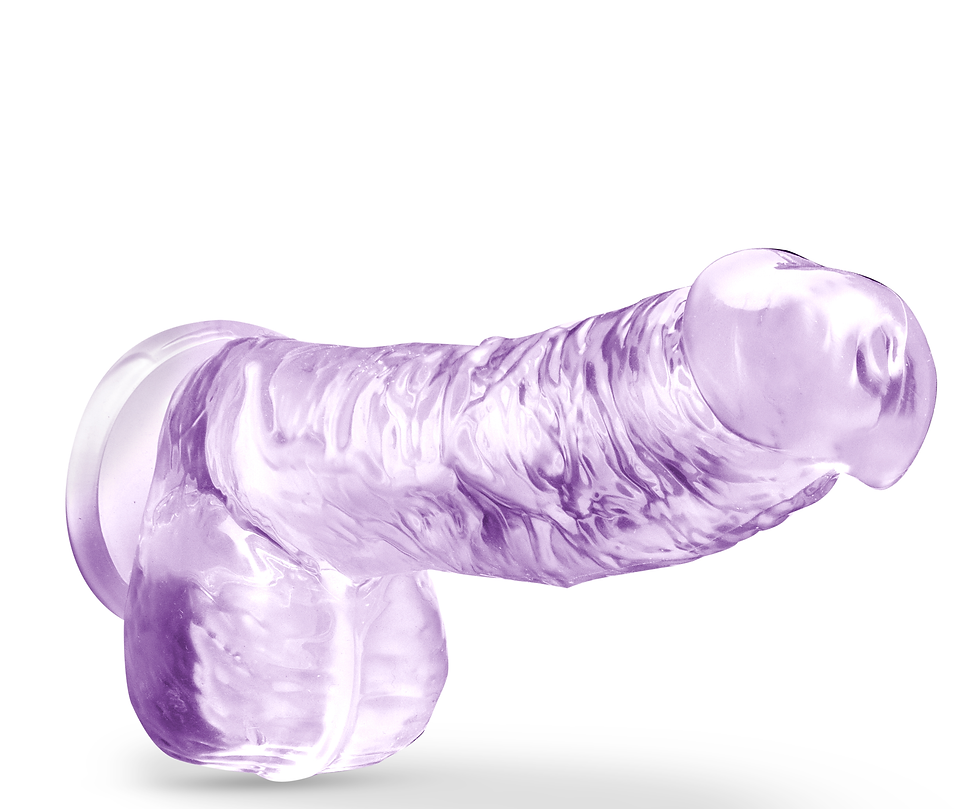Thumbnail: Naturally Yours - 6 Inch Crystalline Dildo - Amethyst