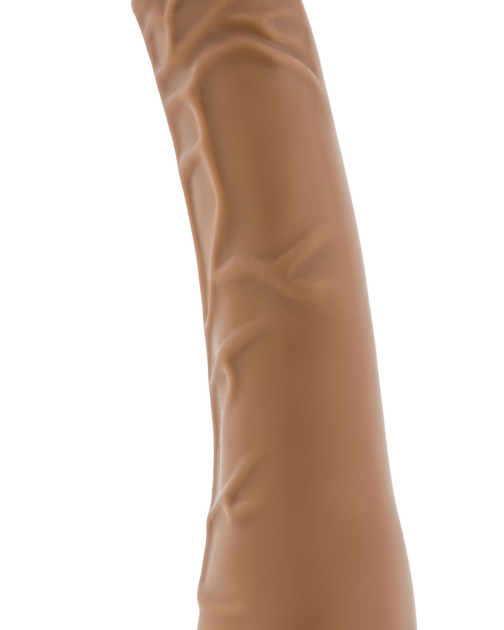 Thumbnail: Dr. Skin Silicone - Dr. Noah - 8 Inch Dong With Suction Cup - Mocha