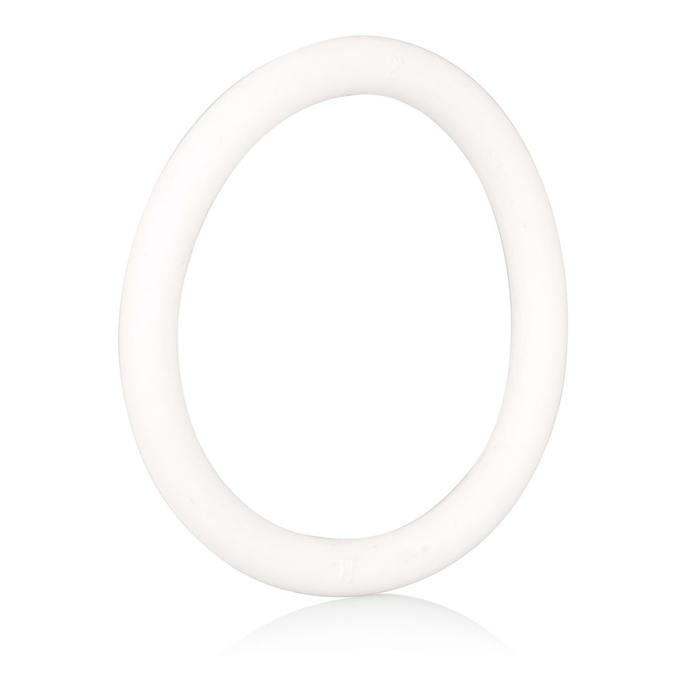 Thumbnail: Rubber Ring 3 Piece Set - White