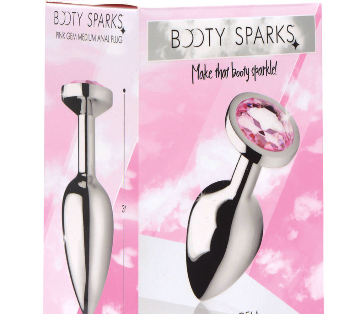 Pink Gem Anal Plug - Medium