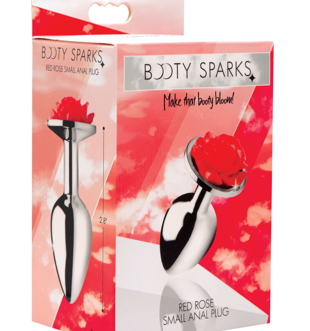 Red Rose Anal Plug - Small