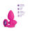 Thumbnail: Gemma Purple Gem Pink Silicone Plug - Small