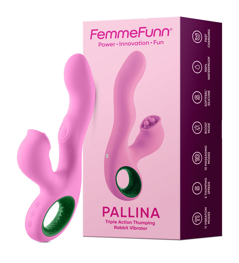 Pallina Triple-Action Rabbit Vibrator - Pink