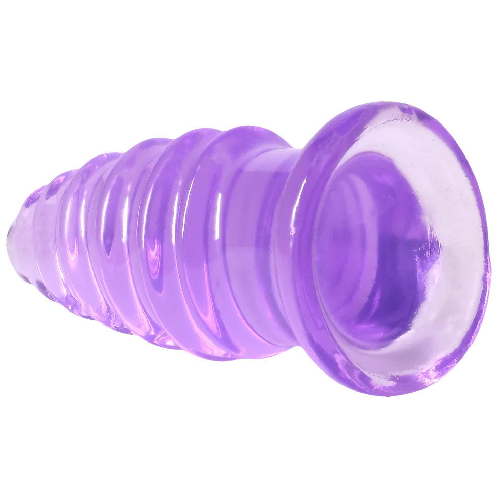 Thumbnail: Crystal Jellies - Anal Twist - 5 Inch Purple