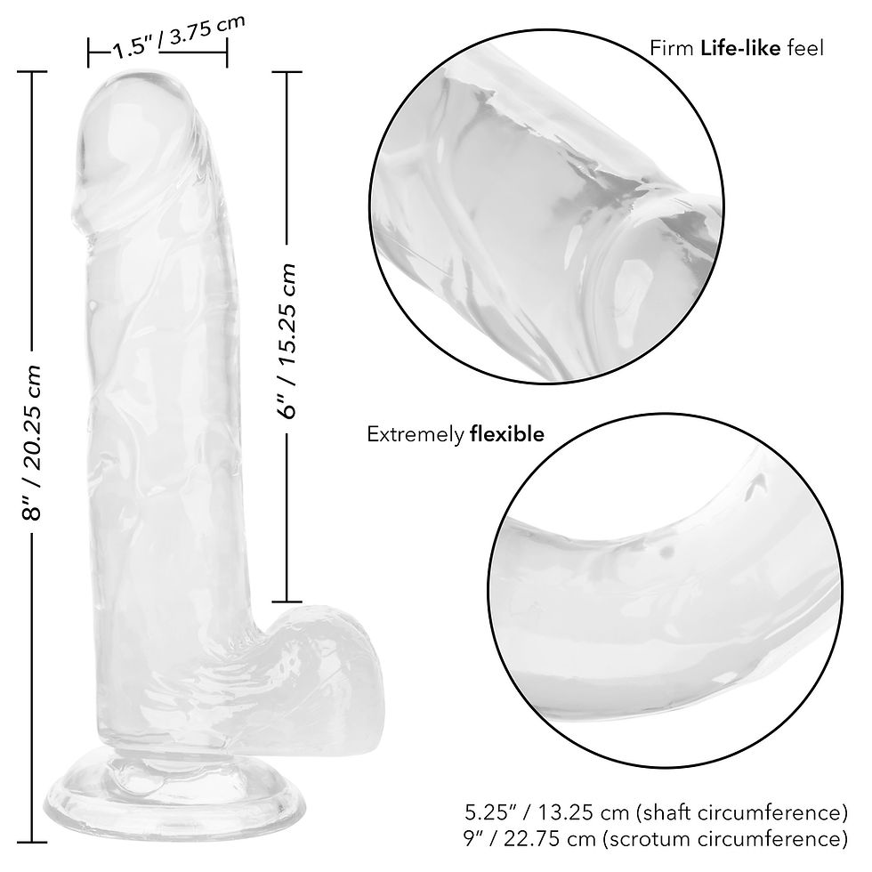Thumbnail: Size Queen 6 inch/15.25 Cm - Clear