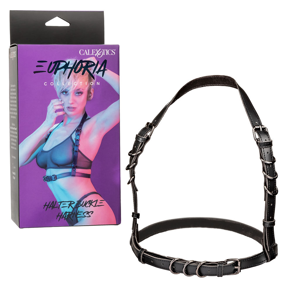 Thumbnail: Euphoria Collection Halter Buckle Harness - Black