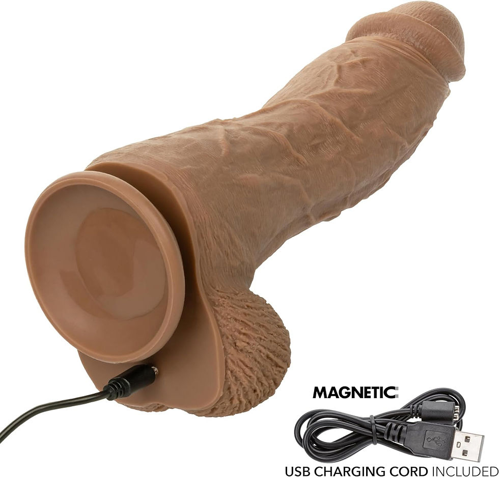 Thumbnail: Silicone Rechargeable Big Dick Energy Studs - Brown