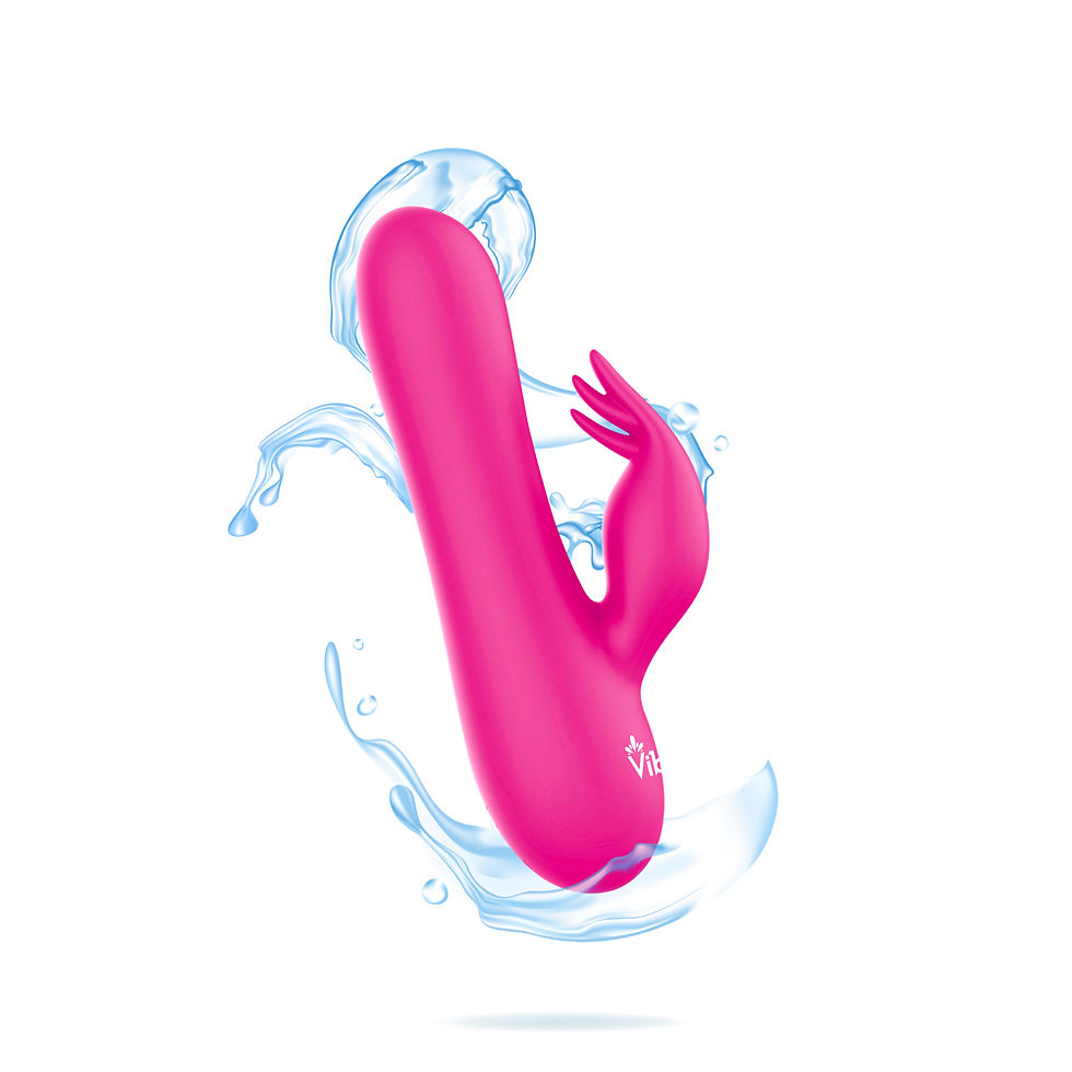 Thumbnail: Freyja Mini Triple Ticklers Rabbit Vibe - Hot Pink