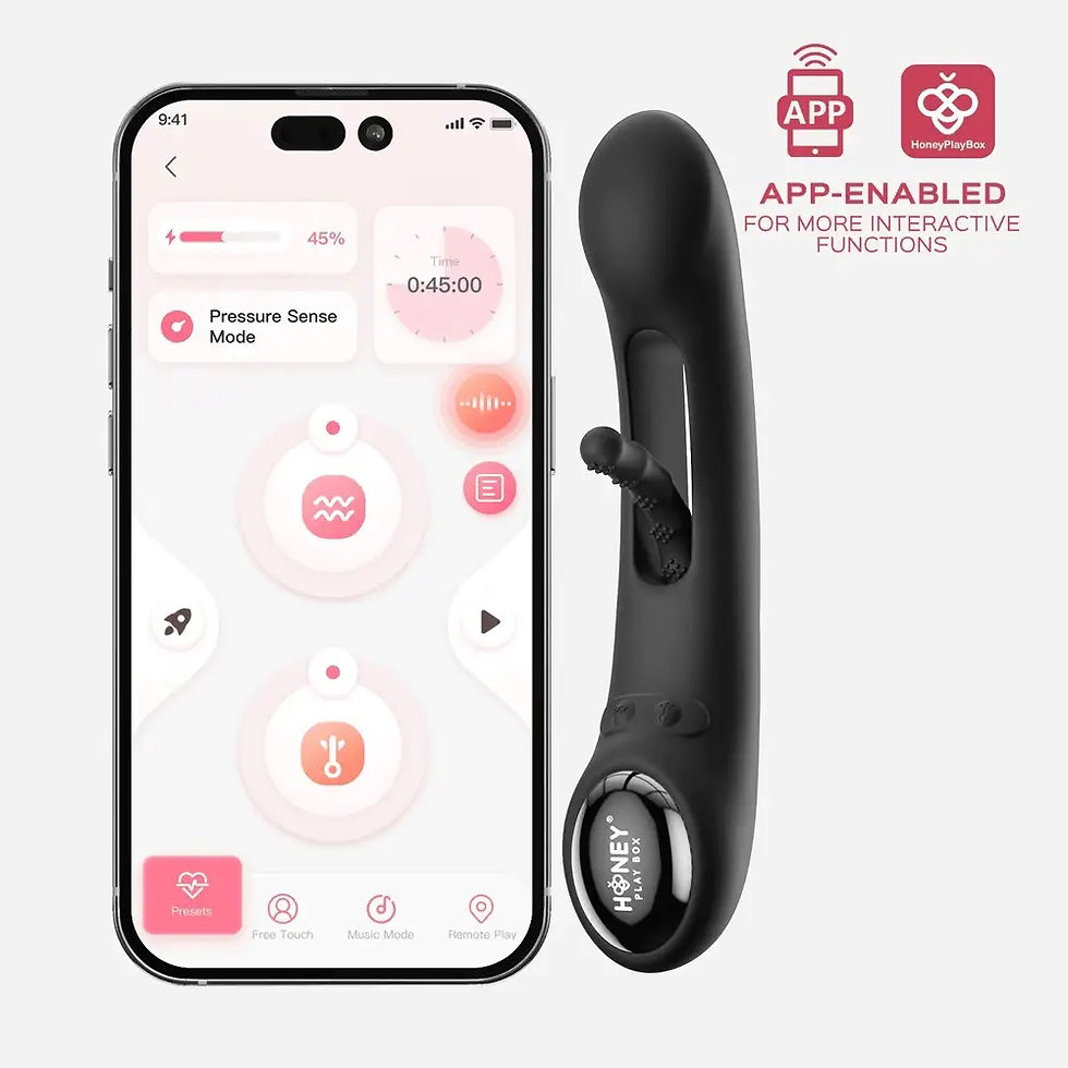 Thumbnail: Tempo App-Controlled Tapping G-Spot Vibrator - Black