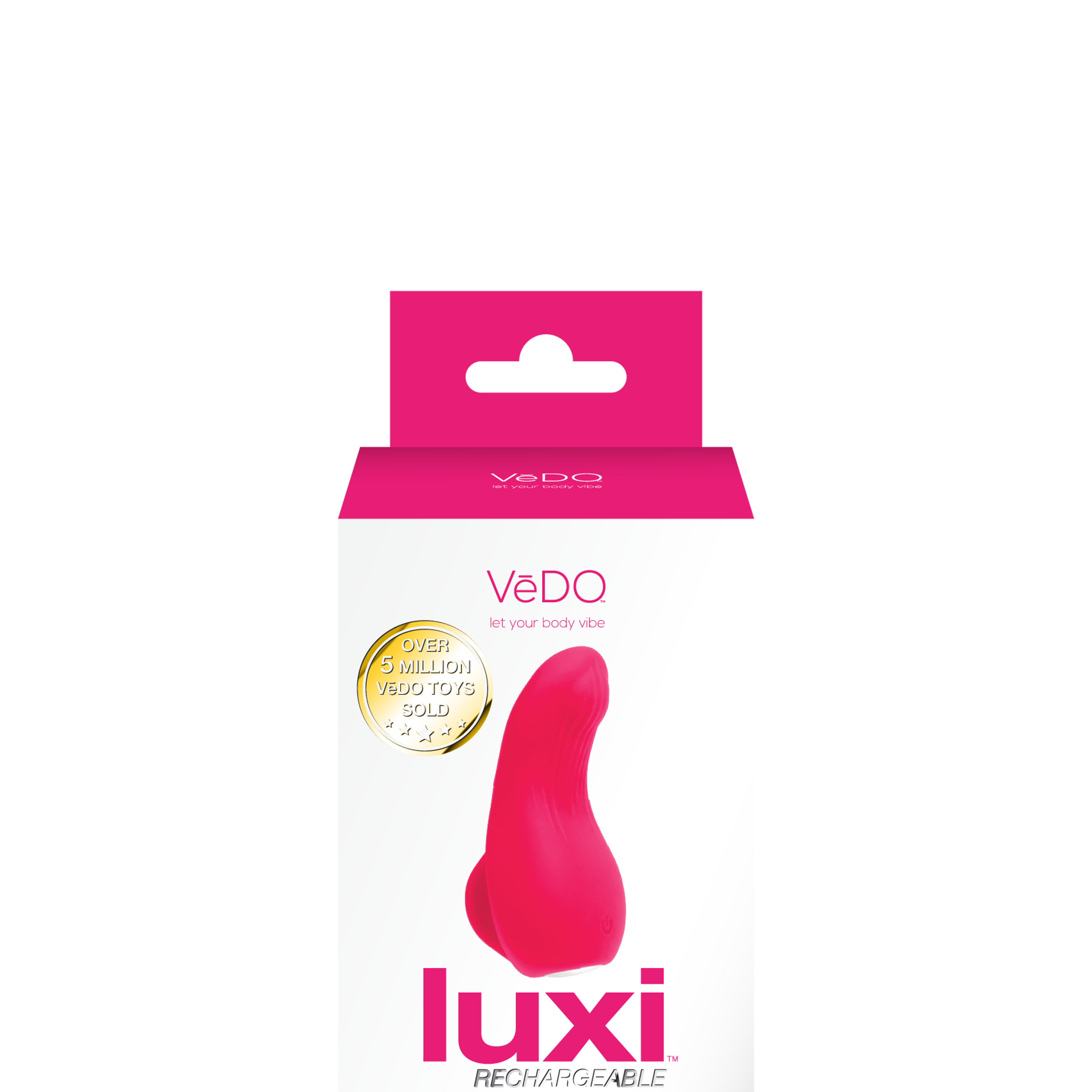 Luxi Rechargeable Clitoral Finger Vibe Pink