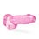 Thumbnail: Naturally Yours - 7 Inch Crystalline Dildo - Rose