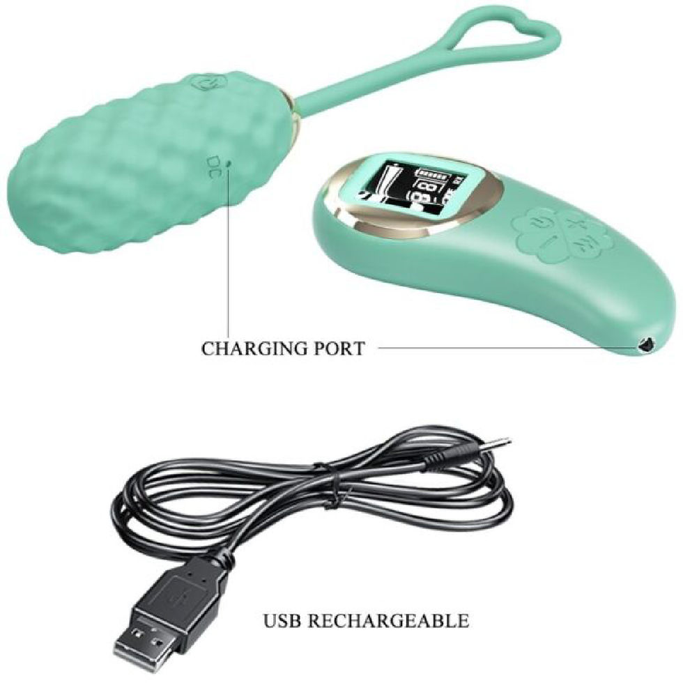 Thumbnail: Vivian Remote Control Vibrating Egg - Turquoise