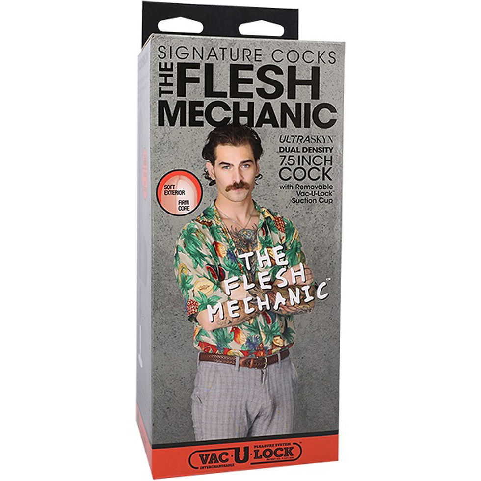 Thumbnail: Signature Cocks the Flesh Mechanic 7.5 Inch - Cock With Removable Vac-U-Lock Suc