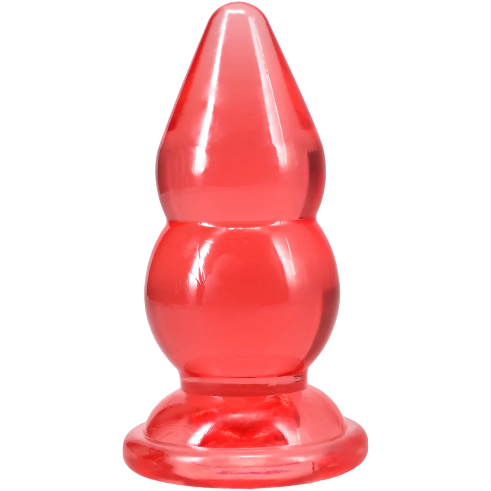 Thumbnail: Crystal Jellies - Double Pop Plug - 6 Inch Pink