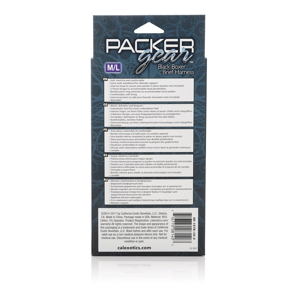 Thumbnail: Packer Gear Boxer Brief Harness - Medium/large - Black