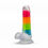 Thumbnail: Neo Elite Glow in the Dark Rainbow Rave 6.5 Inch Silicone Dual Density Dildo Mul