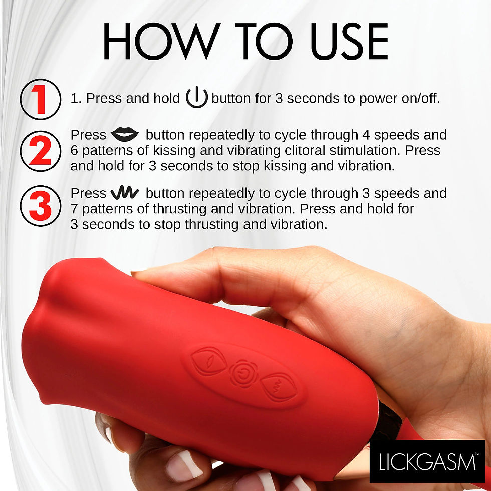 Thumbnail: Magic Kiss Kissing Clitoral Stimulator With Thrusting Vibrator - Red