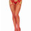 Thumbnail: Industrial Net Stocking With O-Ring and Attached Garter Belt - One Size - Red