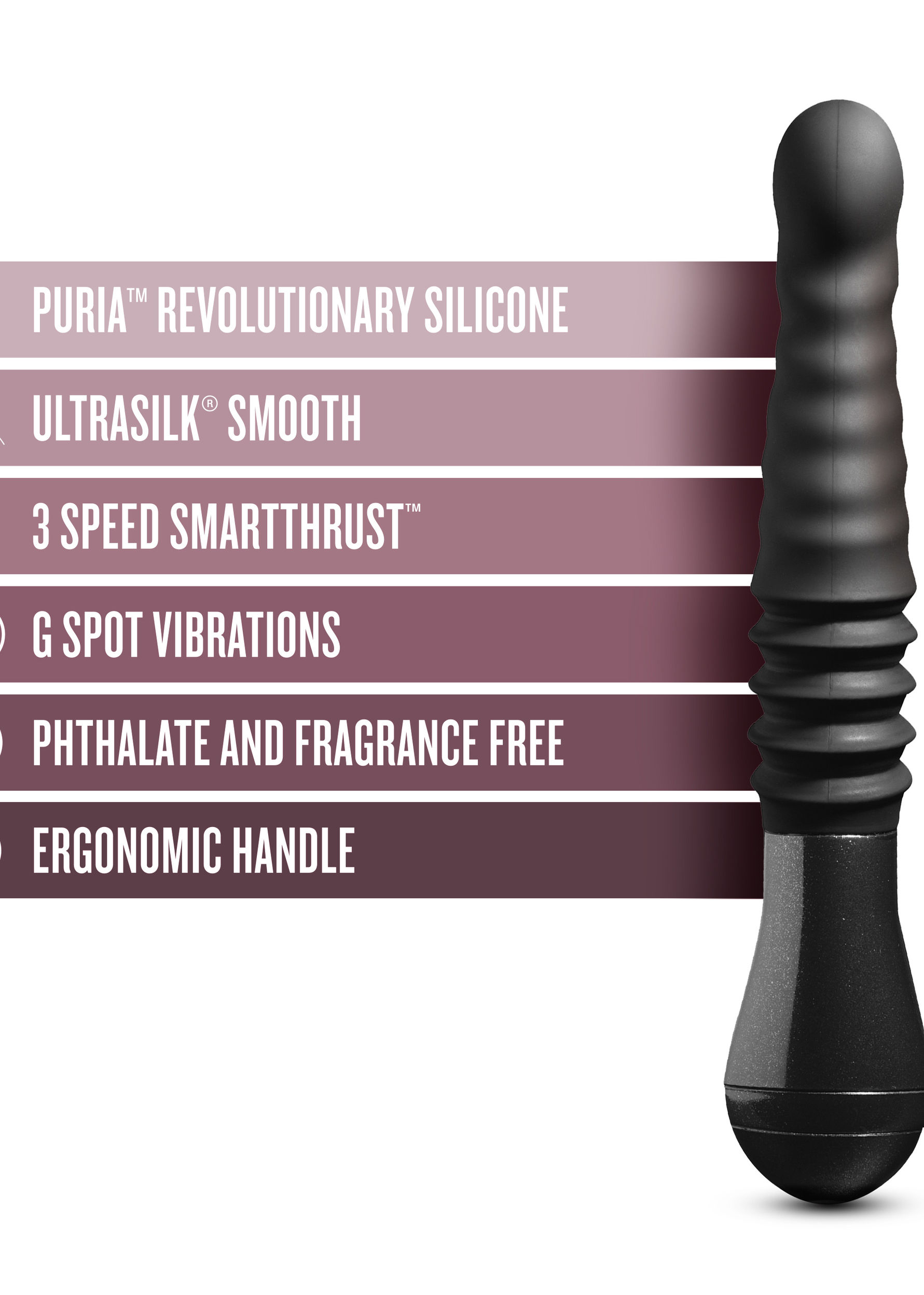Temptasia - Lazarus - Thrusting Dildo - Black