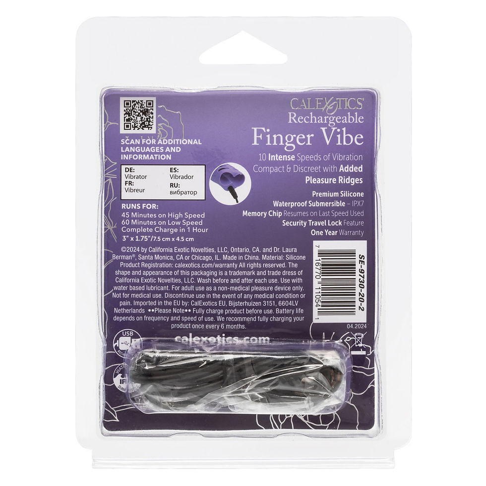 Thumbnail: Dr. Laura Berman Rechargeable Finger Vibe - Purple