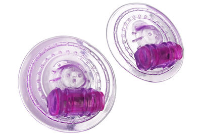 Thumbnail: Razzles Vibrating Nipple Pads - Purple
