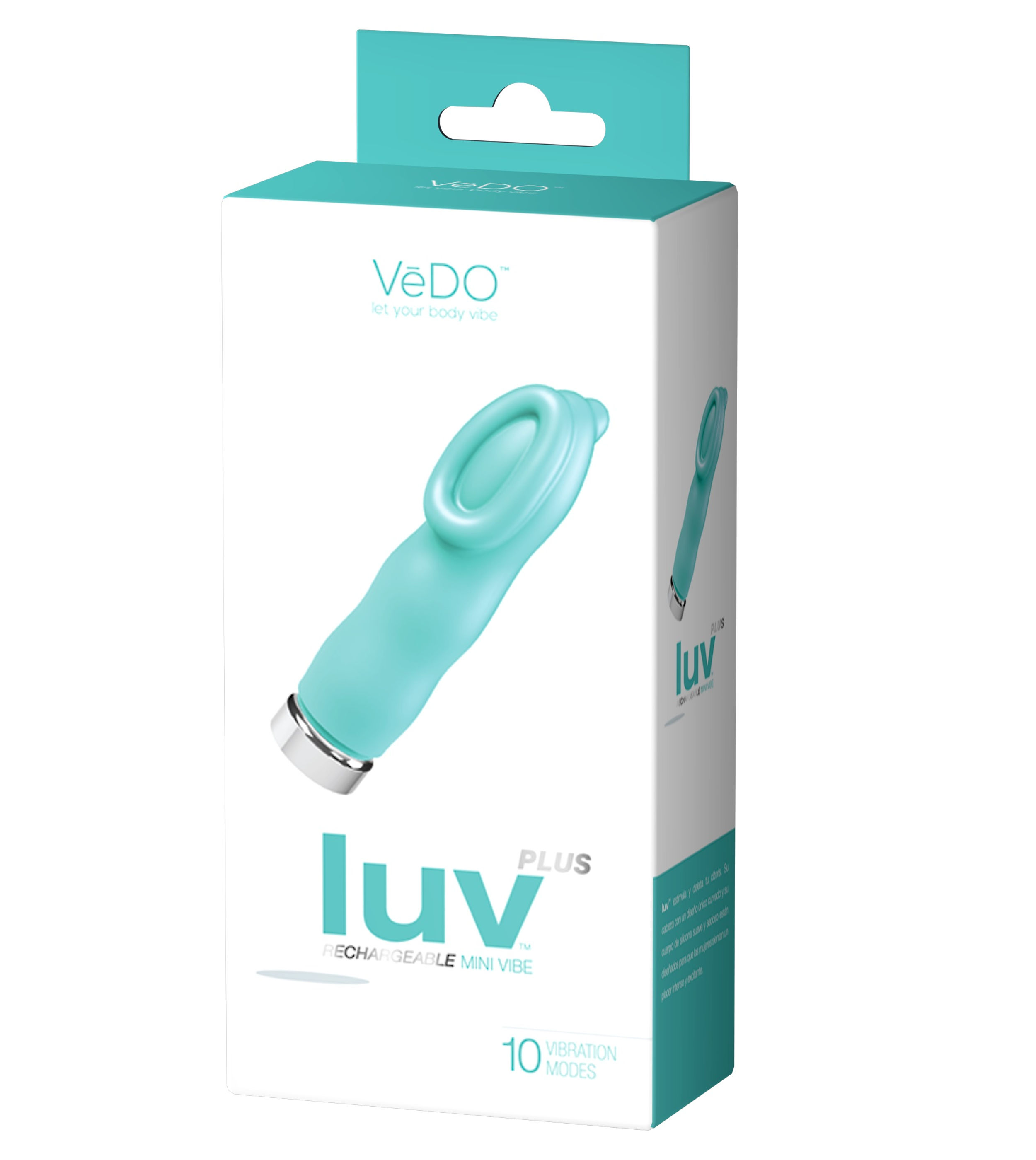 Luv Plus Rechargeable Mini Vibe - Tease Me Turquoise