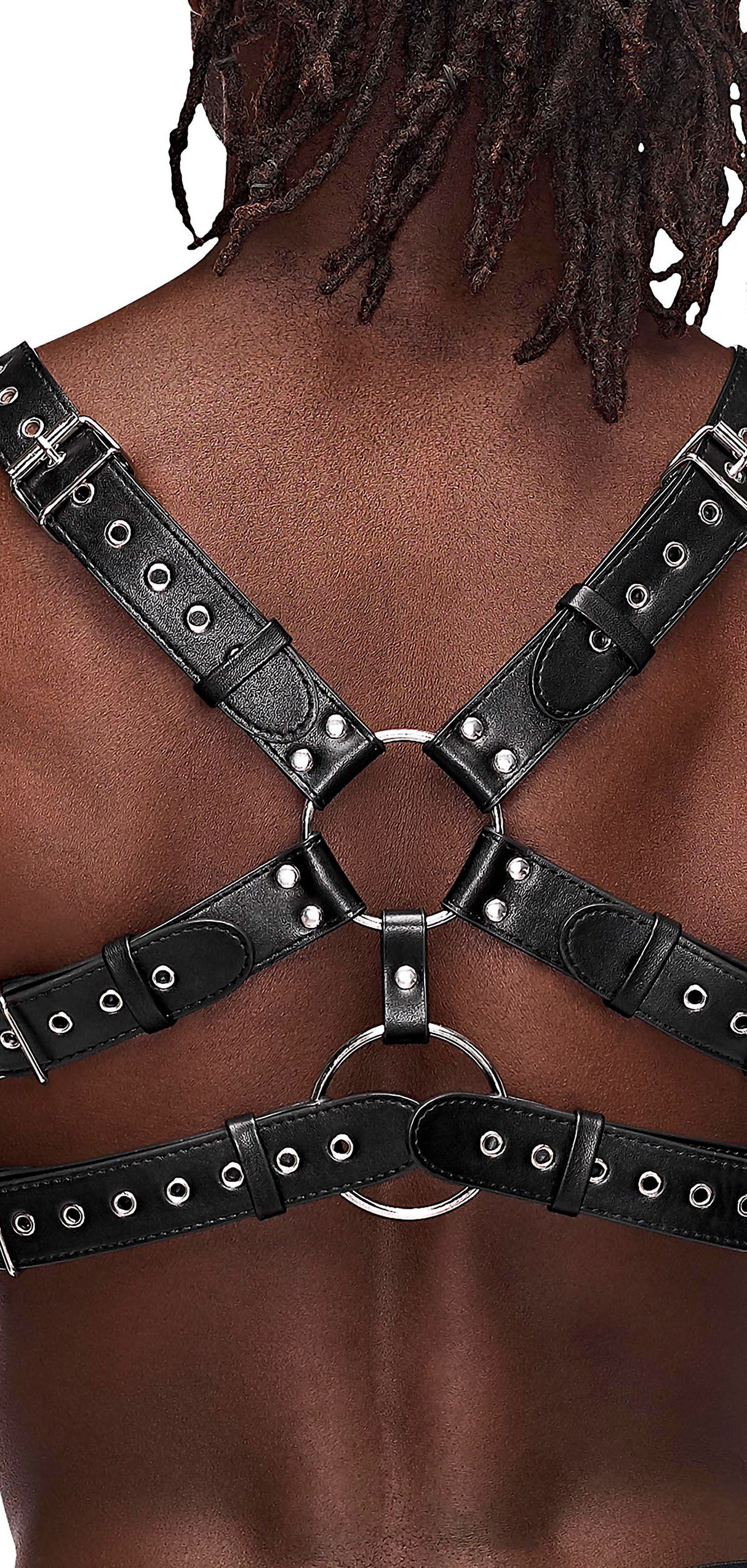 Gemini Leather Harness - One Size - Black