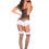 Thumbnail: Maid Fishnet Body - Os - Black/white