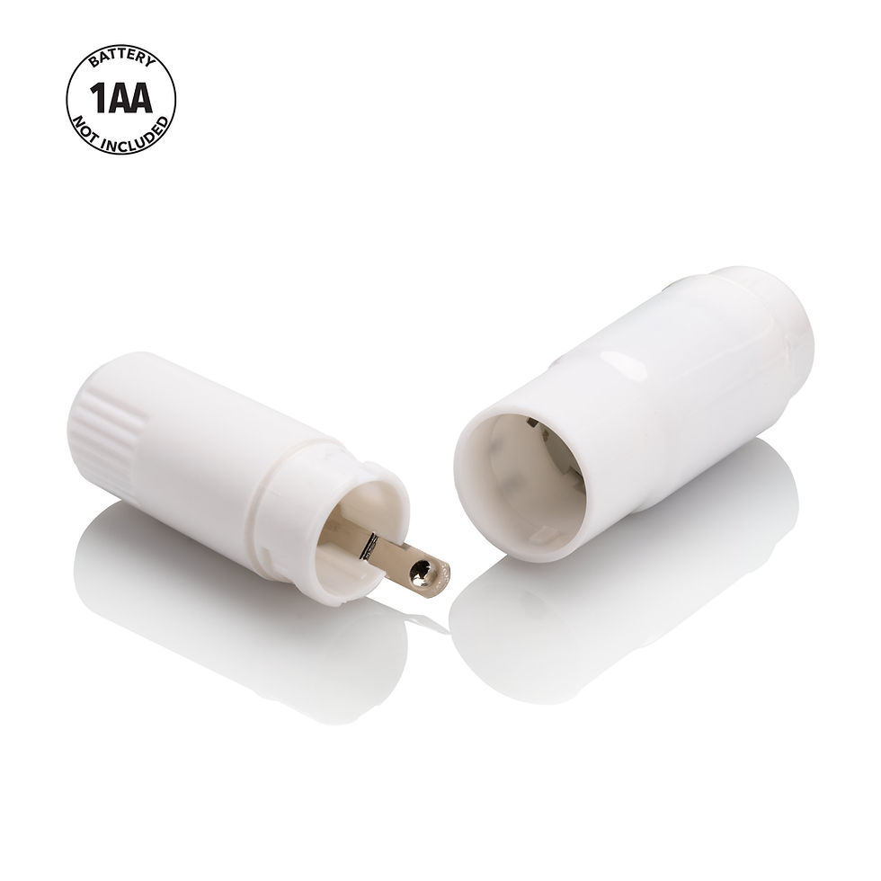 Thumbnail: Compact Waterproof Personal Travel Massager With 4 Tips - White