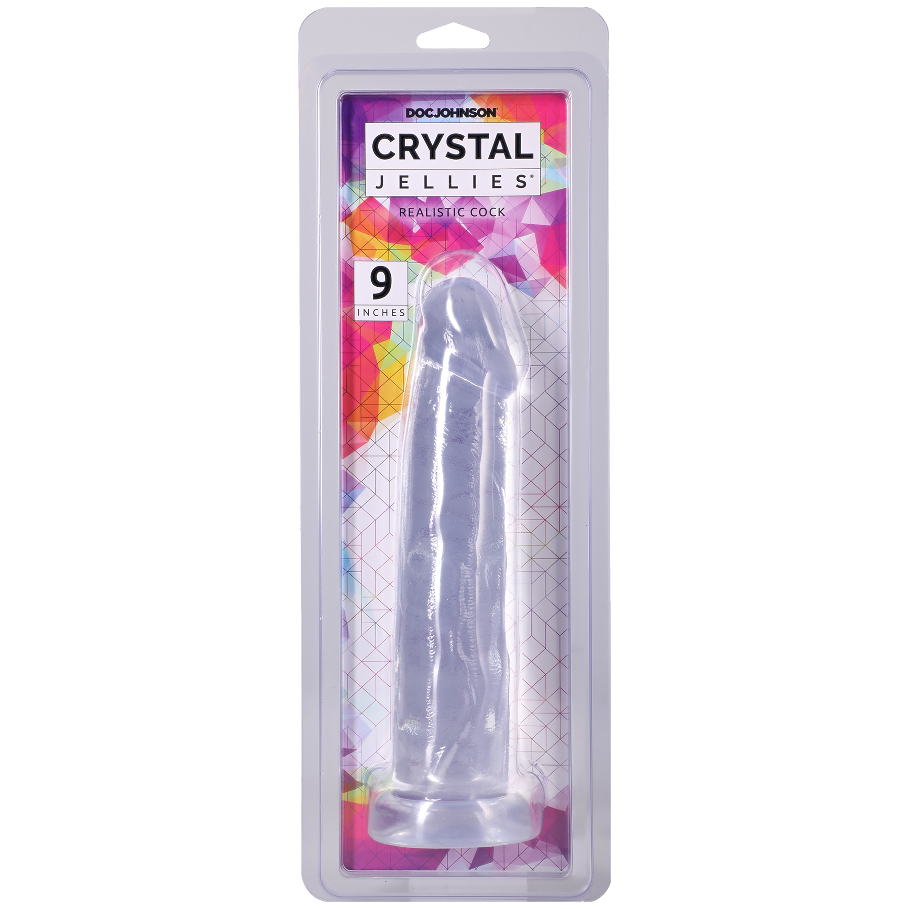 Crystal Jellies - Realistic Cock - 9 Inch Clear