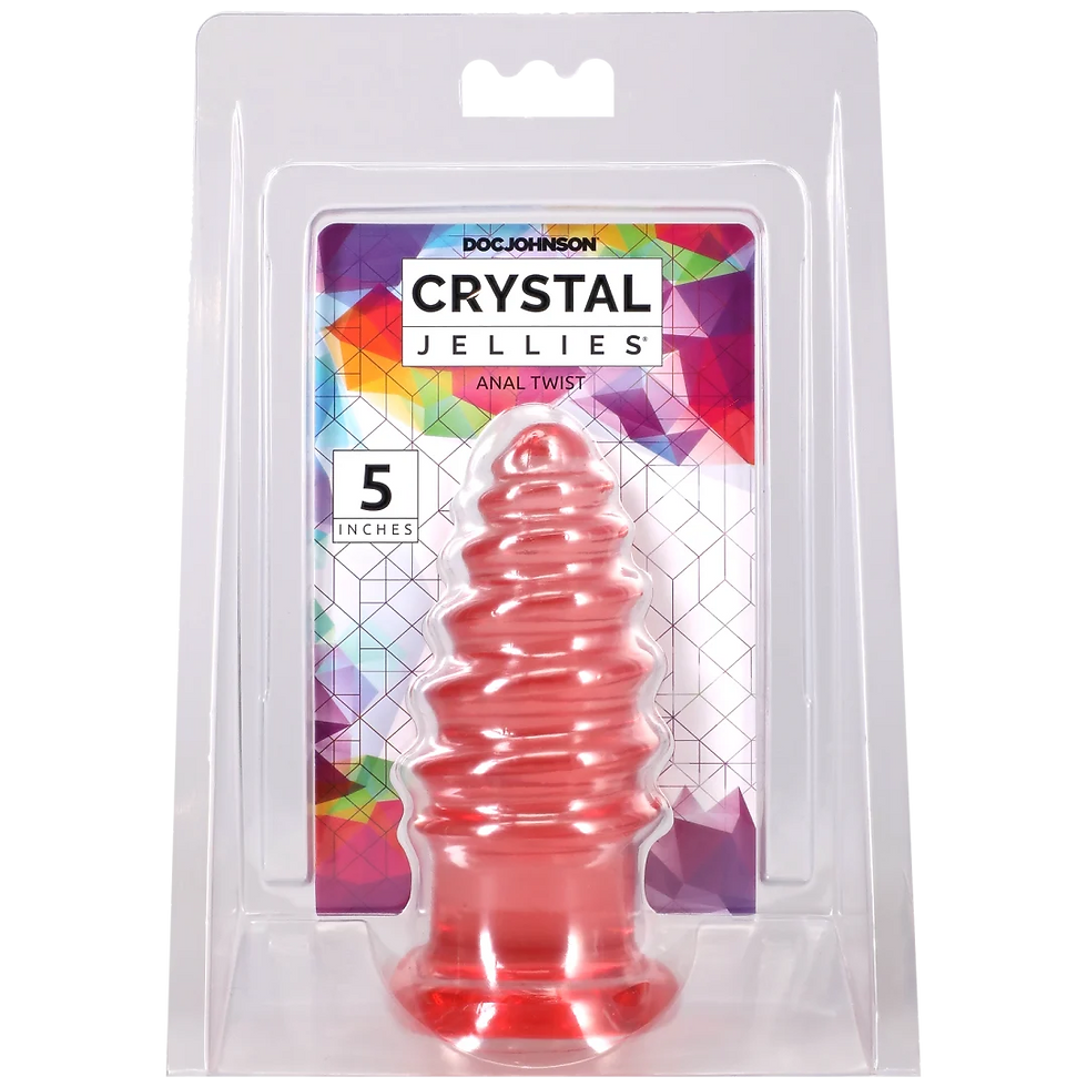Thumbnail: Crystal Jellies - Anal Twist - 5 Inch Pink