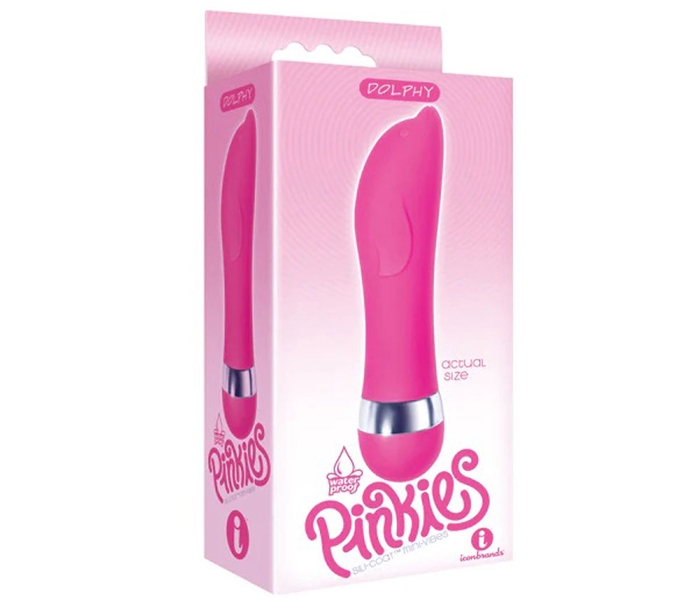 Pinkies Silicoat Mini-Vibe Dolphy - Pink