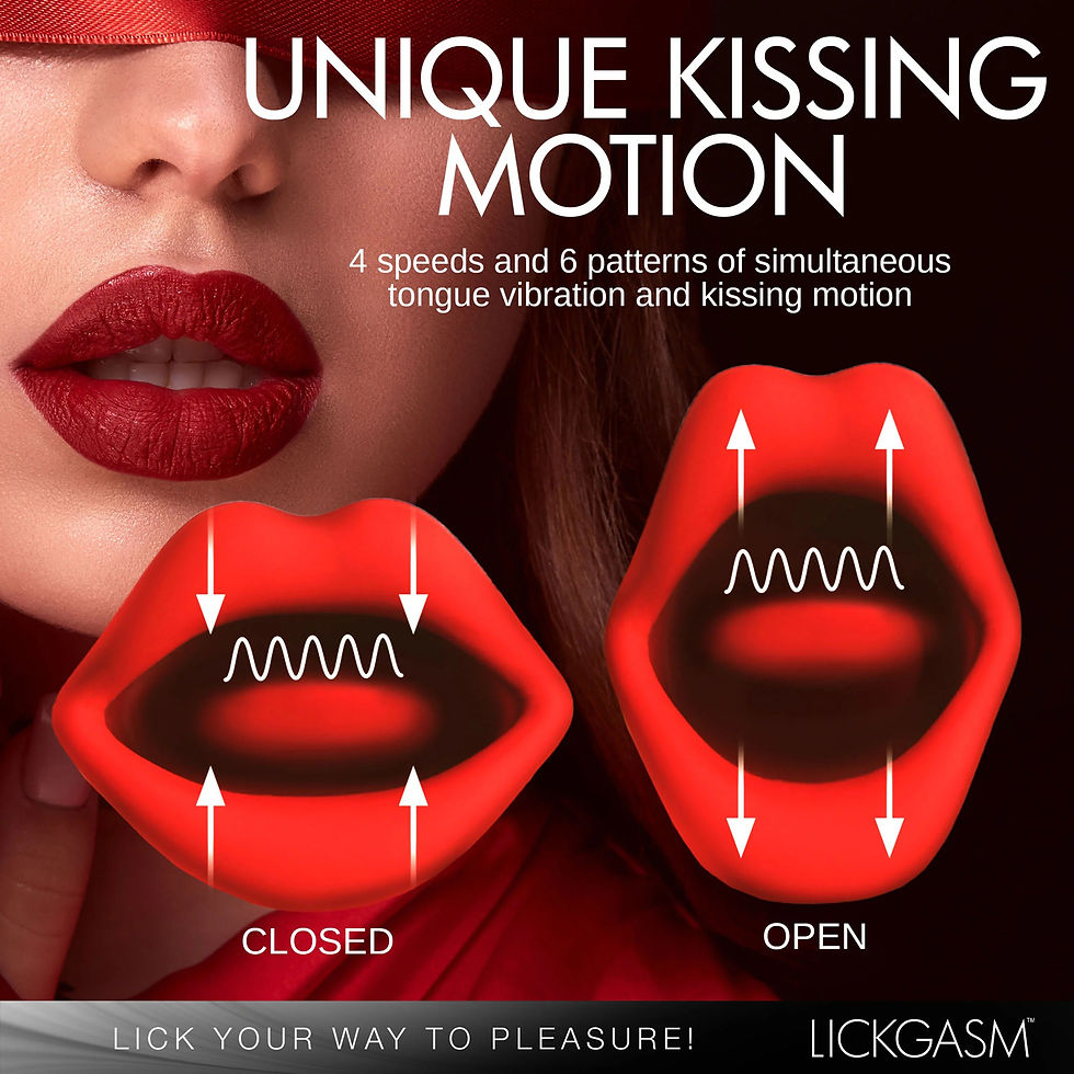 Thumbnail: Lickgasm Kiss and Tell Mini Kissing and Vibrating Clitoral Stimulator - Red