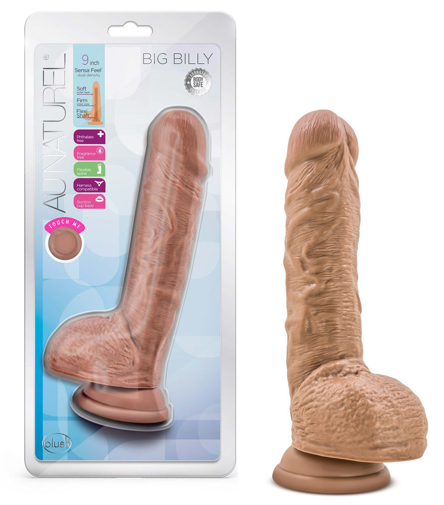 Thumbnail: Au Naturel - Big Billy - 9 Inch Dildo - Mocha