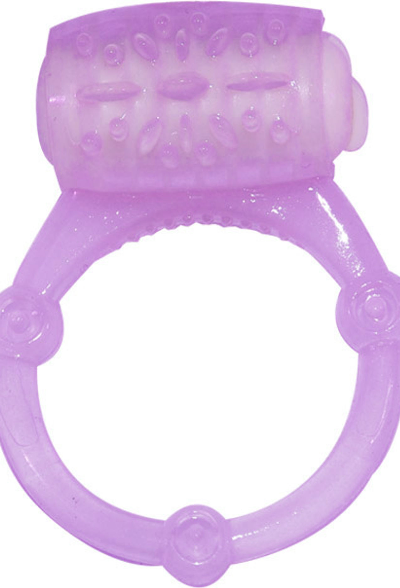 Humm Dinger Vibrating Penis Ring Clitoral Stiimulator - Purple